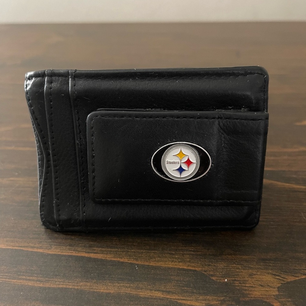 Pittsburgh Steelers Leather Cash & Cardholder.